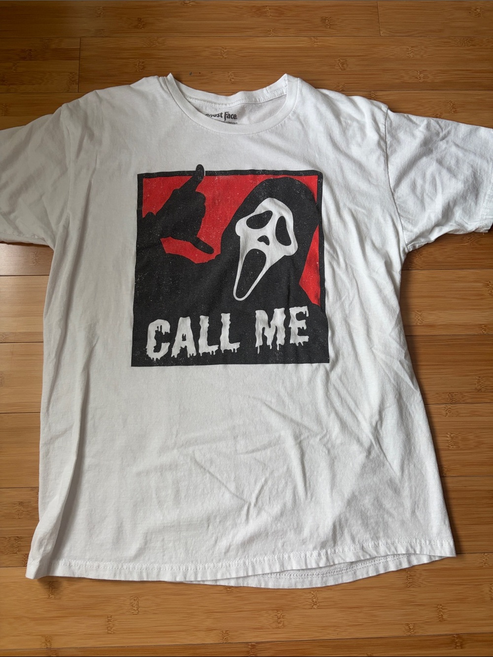 Bioworld Ghost Face White Mens T- Shirt Size XL